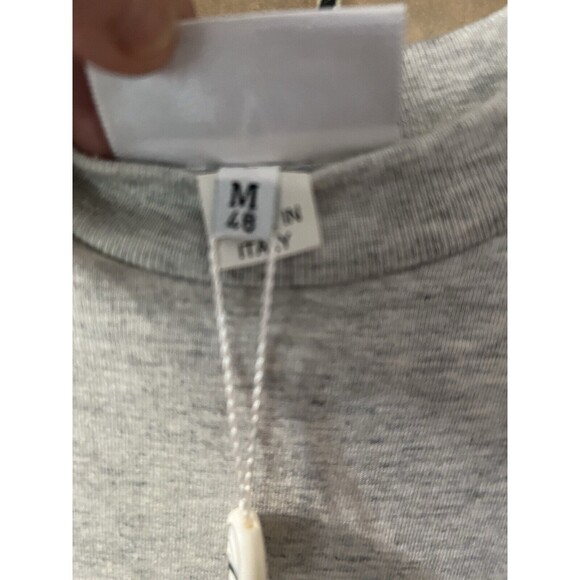 Genuine Valentino Sport Crew Neck T-Shirt Tee Gray Short Sleeve Men’s Sm NWT - Picture 8 of 12